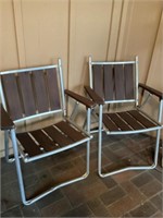 Two lawn chairs