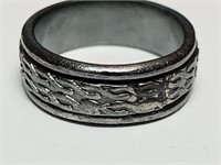 OF) 925 sterling silver spinner ring size 7.5