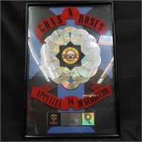Guns N' roses multi platinum record award
