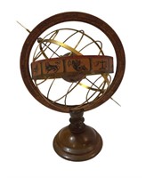 Metal and Wooden Armillary
