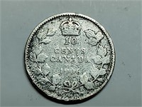 1906 Canada silver 10 cents