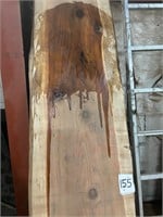 Large redwood slab