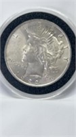1922 Peace Dollar. AU condition.