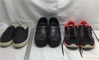 C3) THREE PAIR OF SHOES-NIKE 8, SLIP ON 7,DANSKO 8