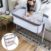 3 in 1 Baby Bassinet, Bedside Sleeper, & Playpen,