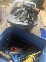 Tote Full of Tools Heat Gun Wire Cutters Screw