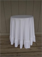 20" Wooden End Table, 3 legs, with White Table