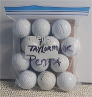 B2)  TAYLORMADE Penta golf  balls, Recycled,