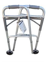 Drive Deluxe folding two-button walker with 5"