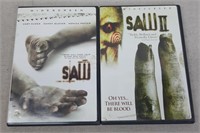 C12) Saw 1 & 2 DVD Movies Horror Jigsaw Thriller
