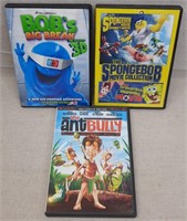 C12) 3 DVDs Movies Kids Family Spongebob