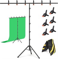 $31  Backdrop Stand 8x5FT with 6 Clamps  Bag