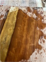 Beautiful redwood, cutting board piece clear