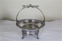 Silver plate Aesthetic Movement cake basket