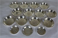 Collection of 15 dog trophy bowls