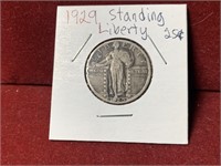 1929 UNITED STATES STANDING SILVER QUARTER