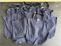 Lot of 10 Denim Canvas Tote Bags