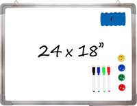 $27  24x18 Whiteboard Set with Markers  Eraser
