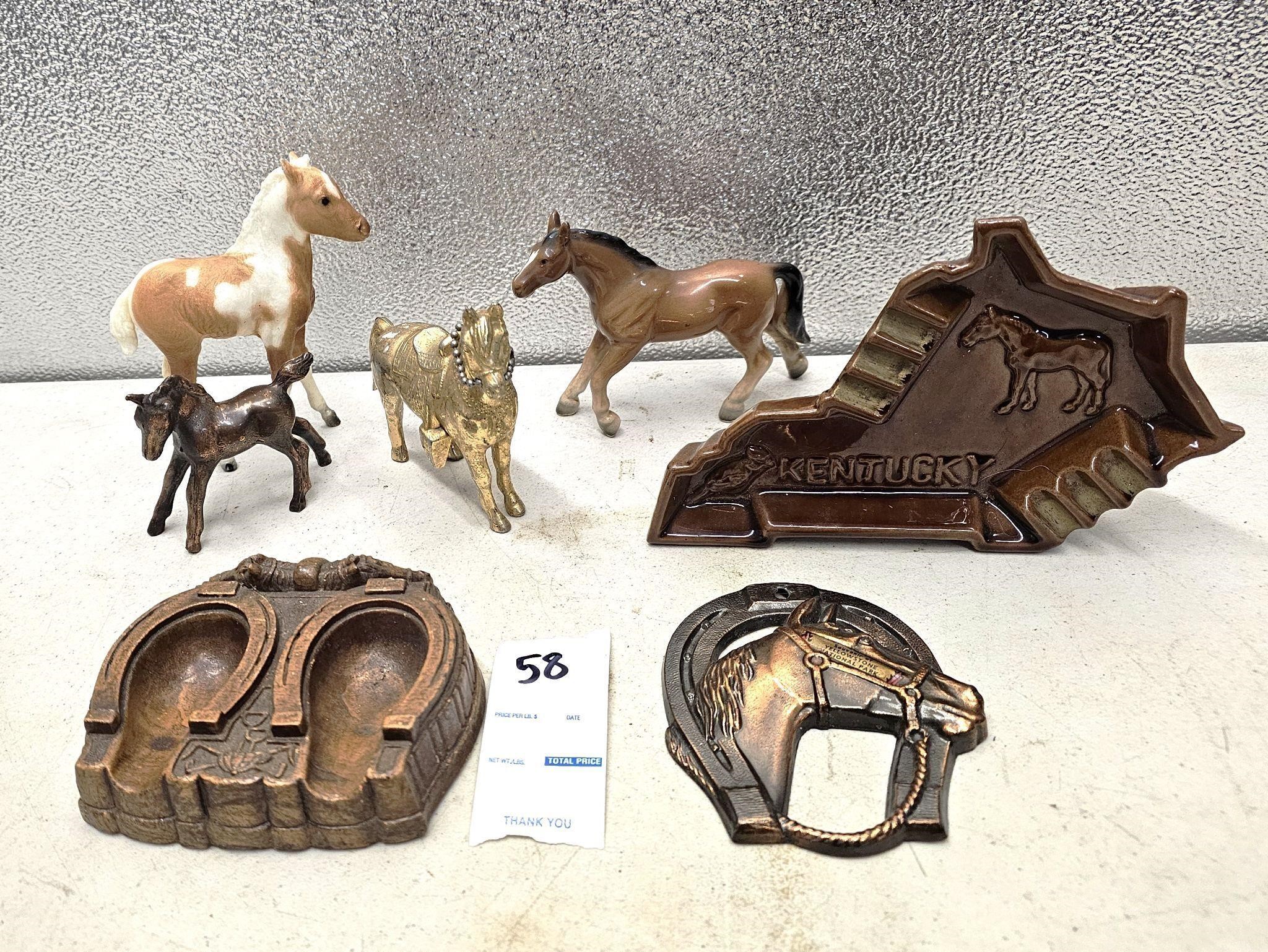 Vintage Horse Figurines Lot