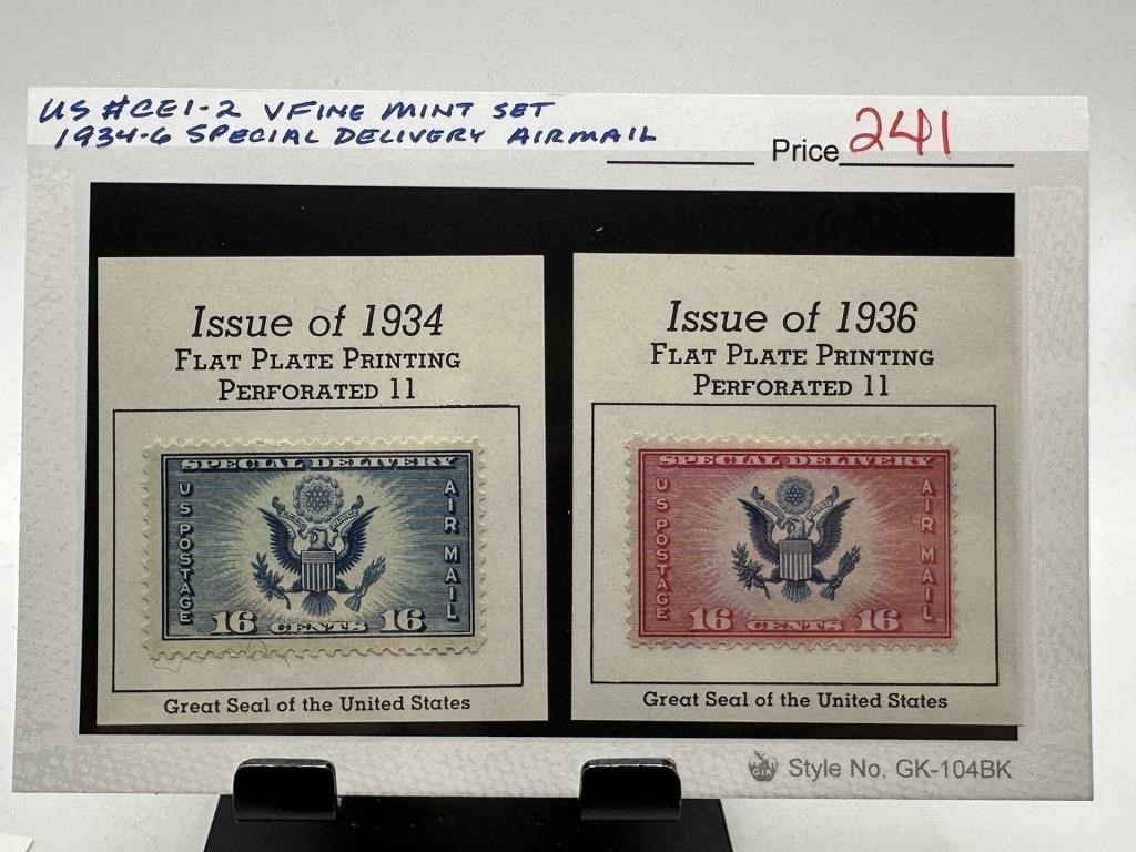 1934 & 1936 AIRMAIL SAMPS SPECIAL DELIVERY STAMPS