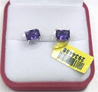 Sterling Purple Amethyst Stud Earrings
Total