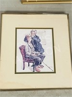 Norman Rockwell framed print - 10.5 x 11.5"