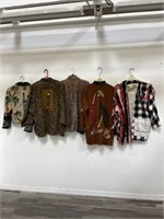 Lot of vintage clothing various sizes and brands