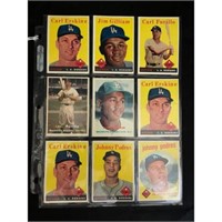 (9) 1950's Dodgers Baseball Stars