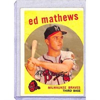 1959 Topps Eddie Mathew High Grade