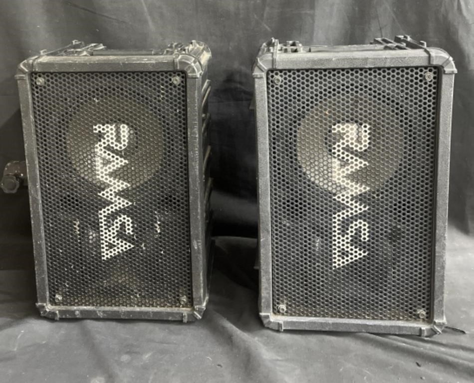 Set of Ramsa speakers 9"w x 11”l x 17”h