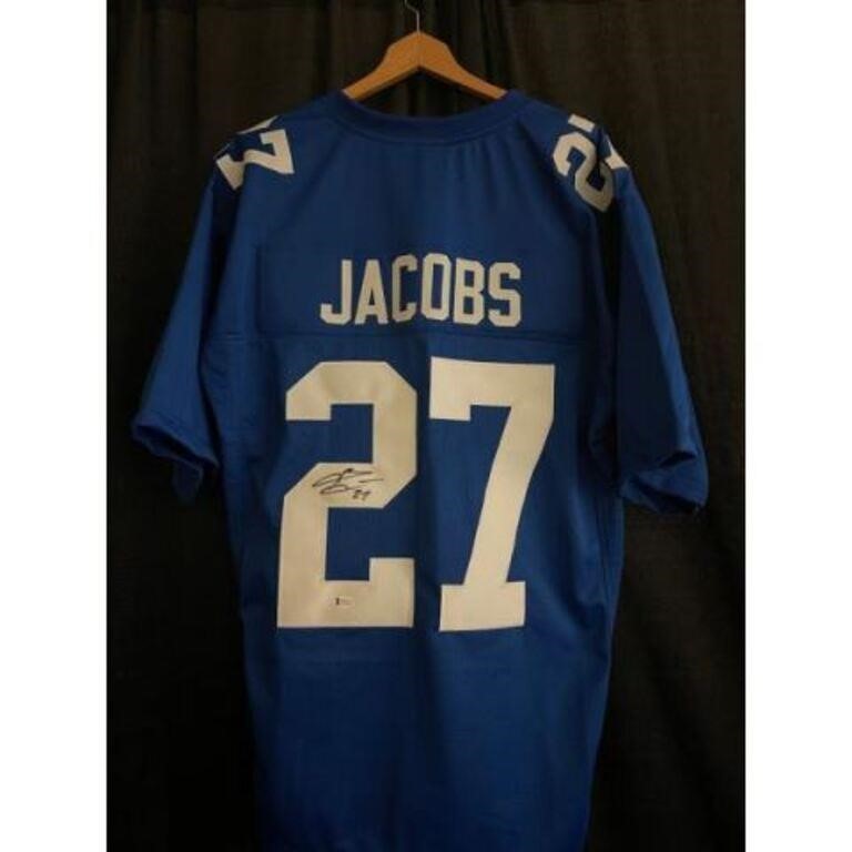 Brandon Jacobs Signed Jersey Beckett Coa