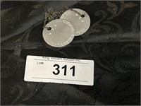 WW2 Dog Tags, See Details