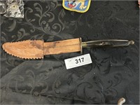 Vintage Handmade Knife With Sheath