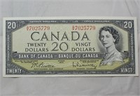 Canada $20 Banknote 1954 BC-41b