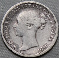 Great Britain Victoria 3 Pence 1873
