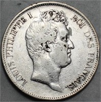 France Louis Philippe I 5 Francs 1830