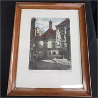 Bundle of lithograph and painting