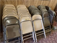 Metal folding chairs