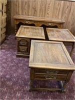 Sofa table and end tables