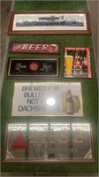 6X ADVERTISING BEER SIGNS AND MIRRORS