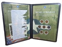 World War Two coin collection. In folder. 1 pound