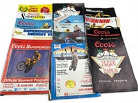 14 vintage Super Cross Motocross programs &