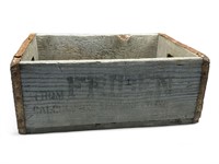 Vintage wood crate stamped Friden 
7” h. X 16