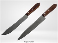 Two Russel Green River Works Chef Knives