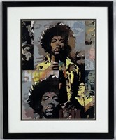 Jimi Hendrix Art Lithograph