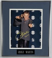 Ricky Martin Autographed/ Signed Framed Photograph