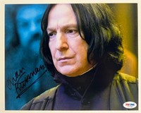 Alan Rickman Autographed "Harry Potter" Photograph