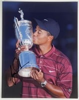 Tiger Woods Signed  "British Open Champion"  Photo