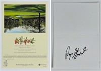Payne Stewart Signed 15th Hole Masters Post Card