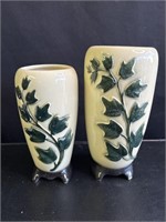 Pair of vintage Royal Copley ceramic vases